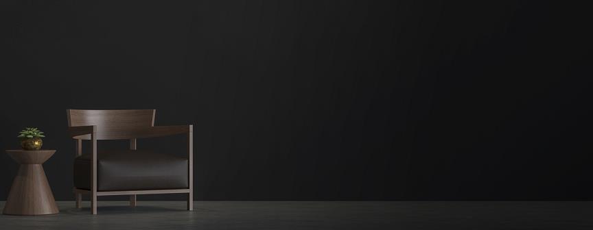 chair on dark background